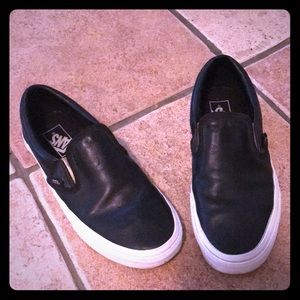 Slip-on Vans in Premium Leather